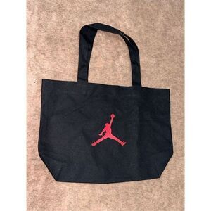 Black and Red tote bag Nike air Jordan mini tote bag.  Statement TOTE